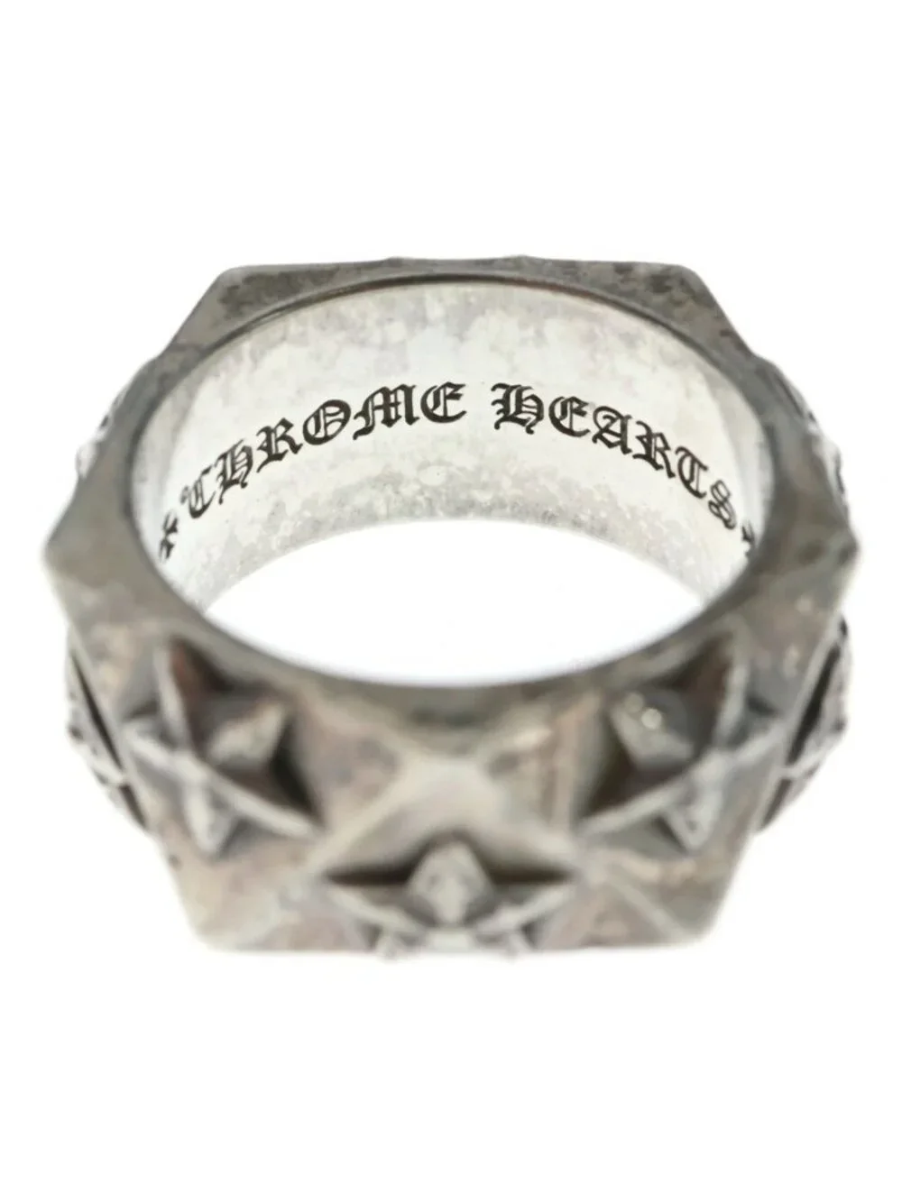 Chrome Hearts Pentagon Star Silver Ring